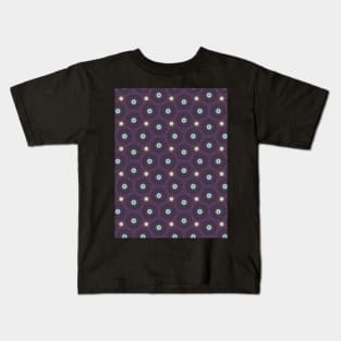 Squished Cells in Light Blue and Purple - WelshDesignsTP003 Kids T-Shirt